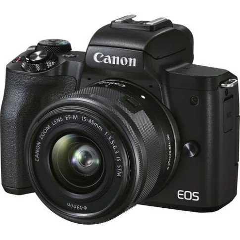 Canon EOS M50 Mark II Mirrorless Camera EF-M15-45mm is STM Lens (Black)